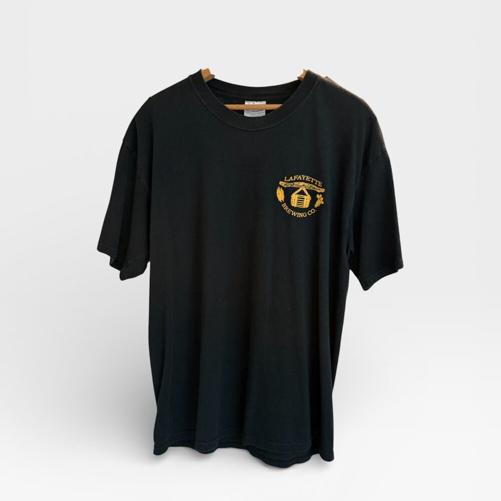 Y2K Distressed Lafayette Brewing Co. 'Stop & Smell the Hops' Promo Shirt